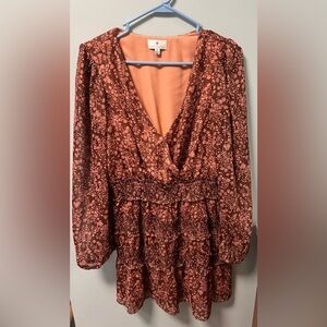 Long sleeve cocktail dress